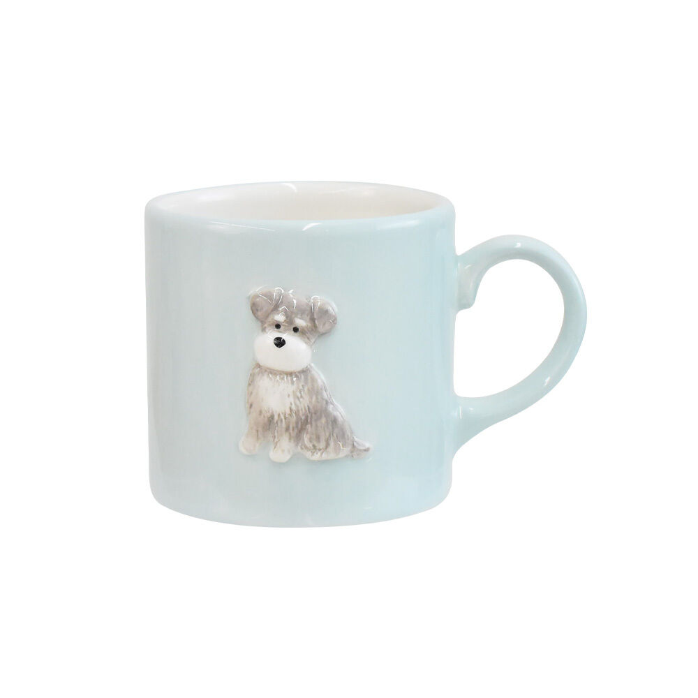BACKYARD FAMILY「犬 イラスト マグカップ 通販 陶磁器 コップ マグ カップ 小さめ 犬柄 立体 270ml」|グラス・マグカップ|ブルー1