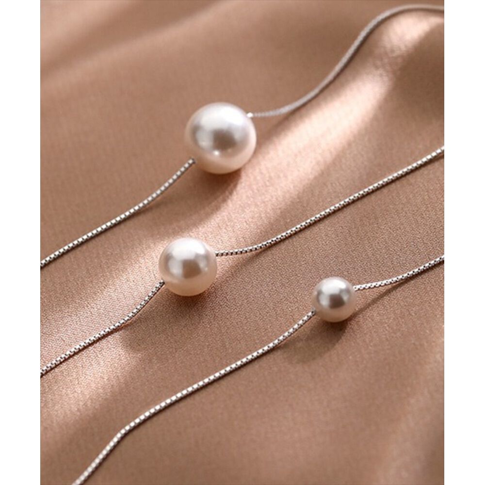 BACKYARD FAMILY「パール ネックレス 一粒 通販 ペンダント 首飾り ジュエリー アクセサリー レディース」|その他|シルバー1