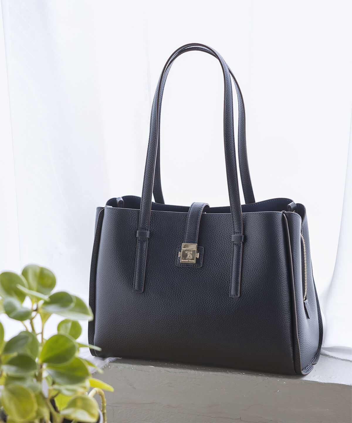 Samantha Thavasa「スクエア金具 シンプルトートバッグ」|トートバッグ|