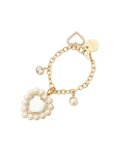 Samantha Vega「カラーパールハートバッグチャーム」|チャーム・キーホルダー|クリア