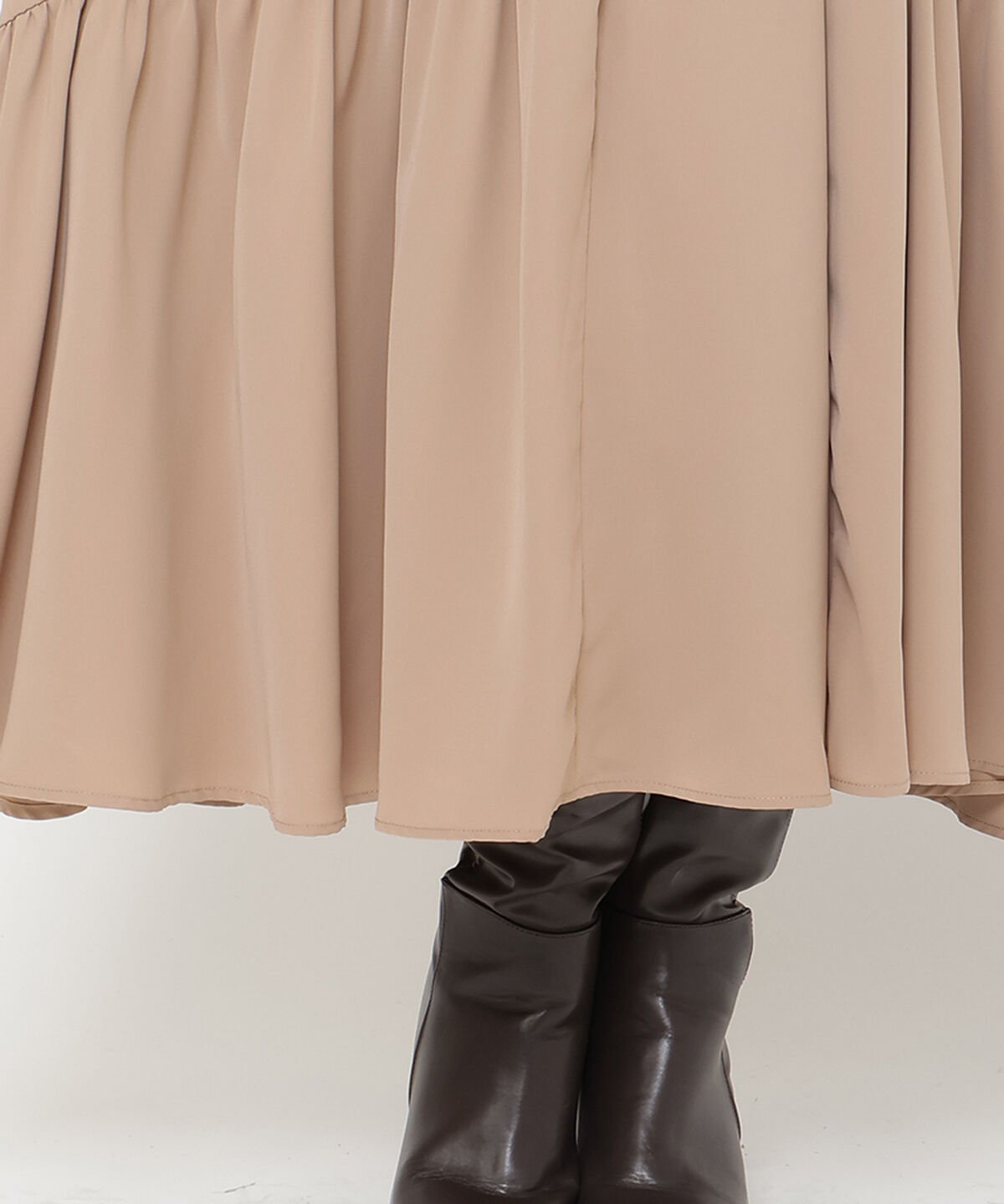 アンドクチュール「タックケープフロントリボンワンピース」|ワンピース|