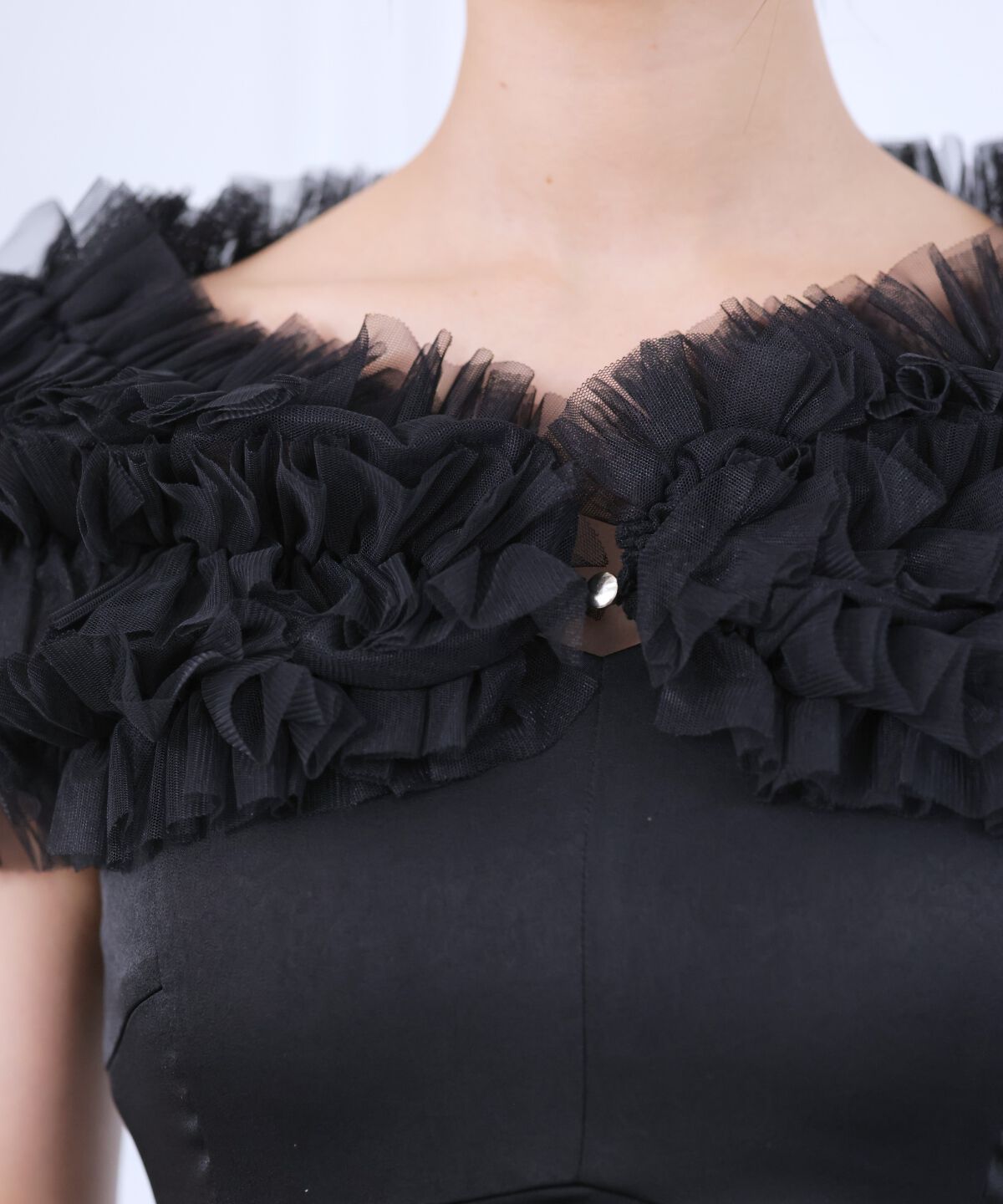 アンドクチュール「チュールケープセットドレス」|ドレス|