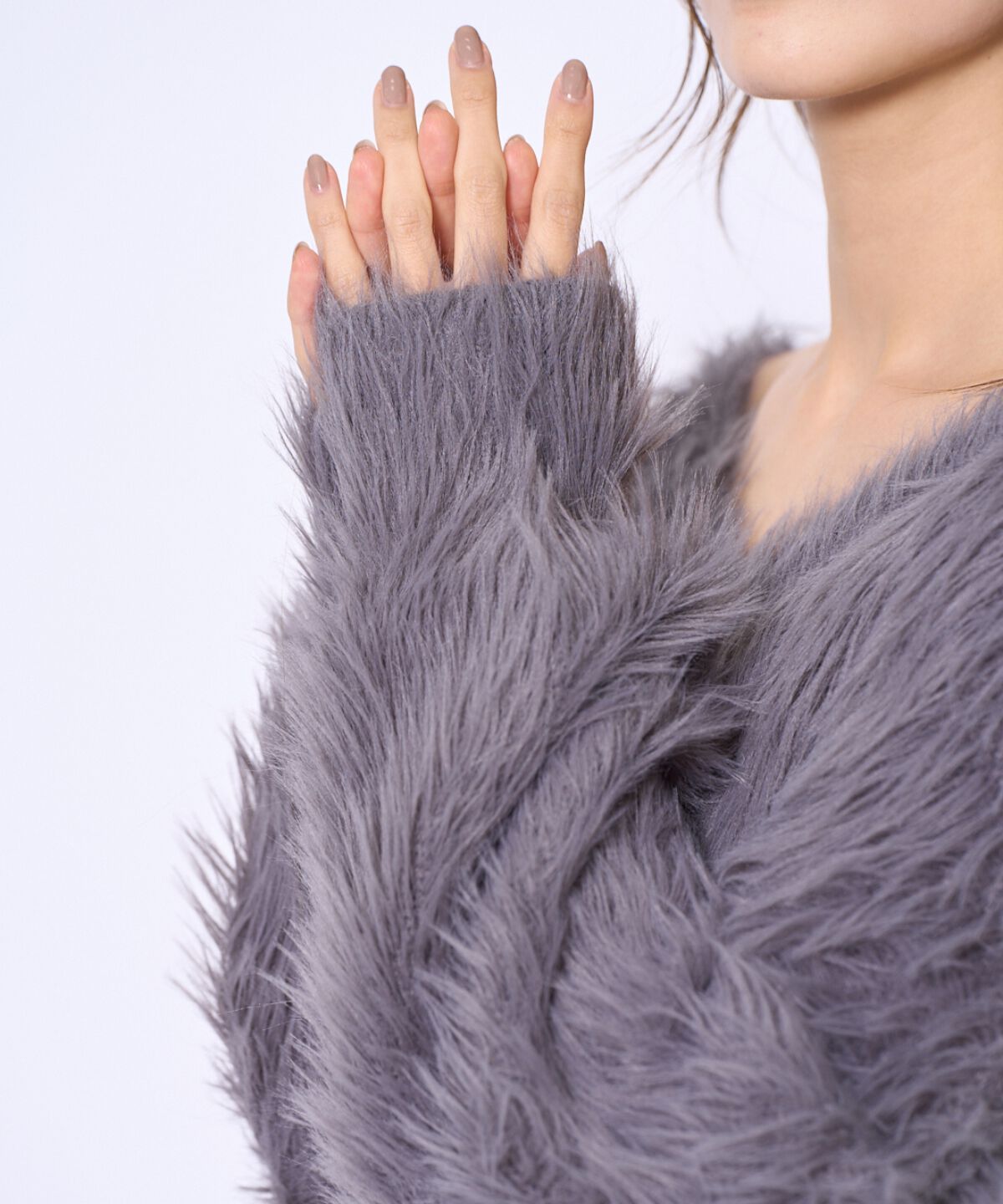 アンドクチュール「ロングフェザープルオーバー」|ニット・セーター|