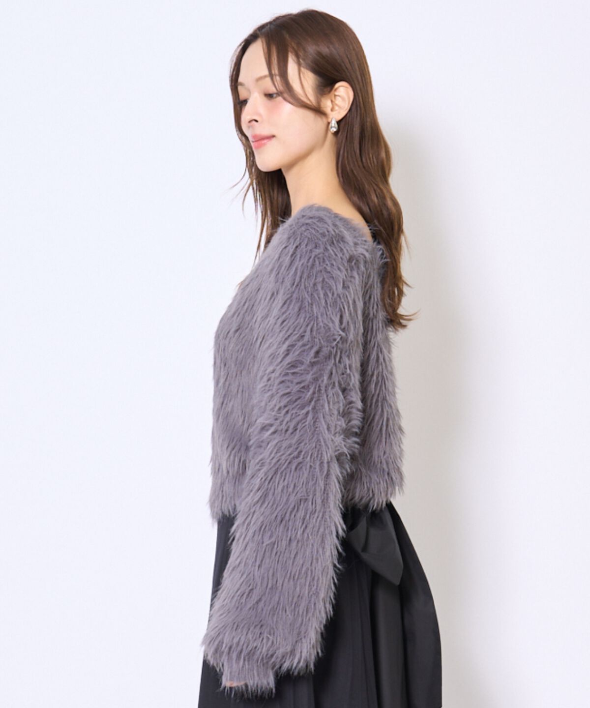 アンドクチュール「ロングフェザープルオーバー」|ニット・セーター|