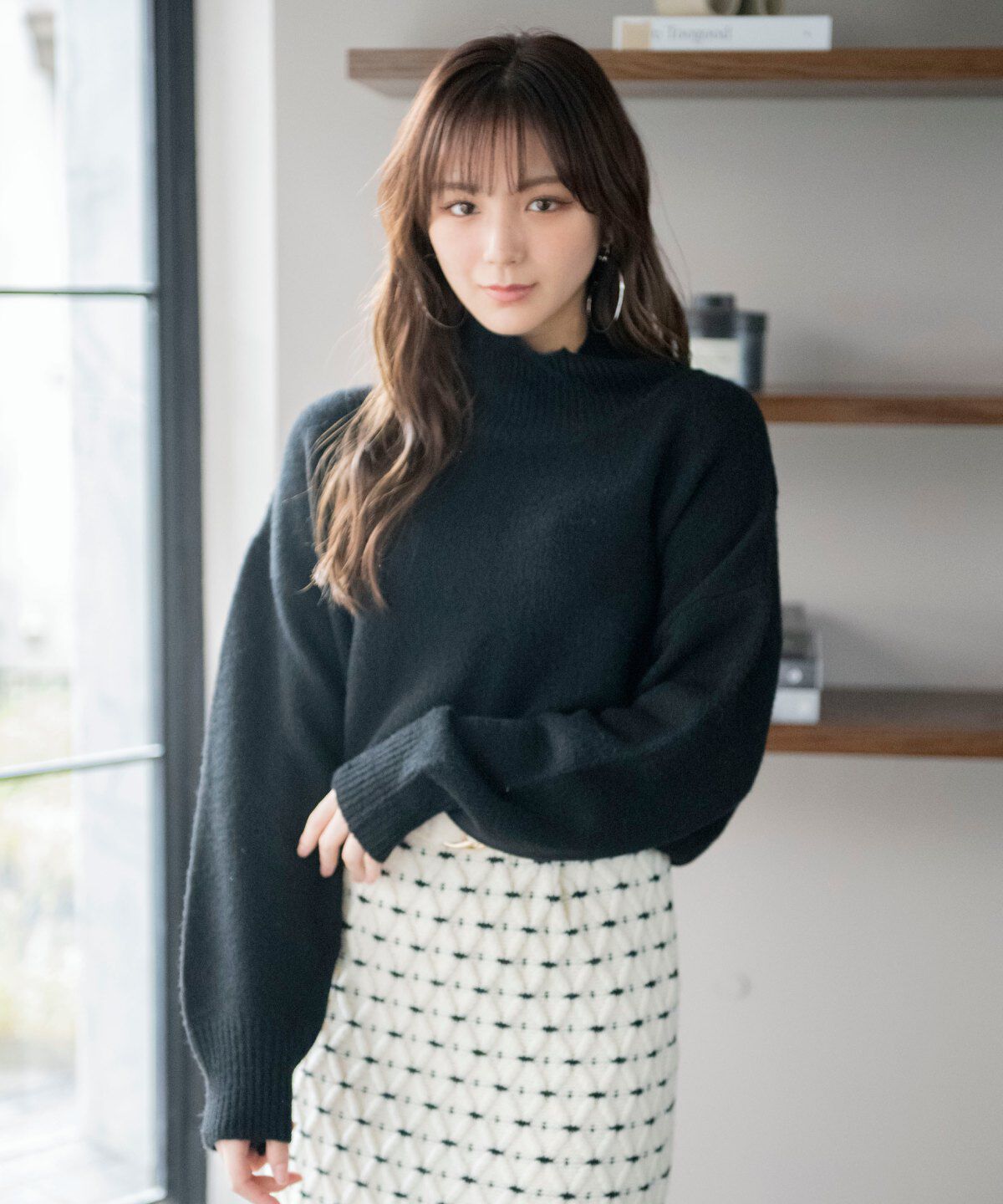 REDYAZEL「タートルショート丈ニット」|ニット・セーター|