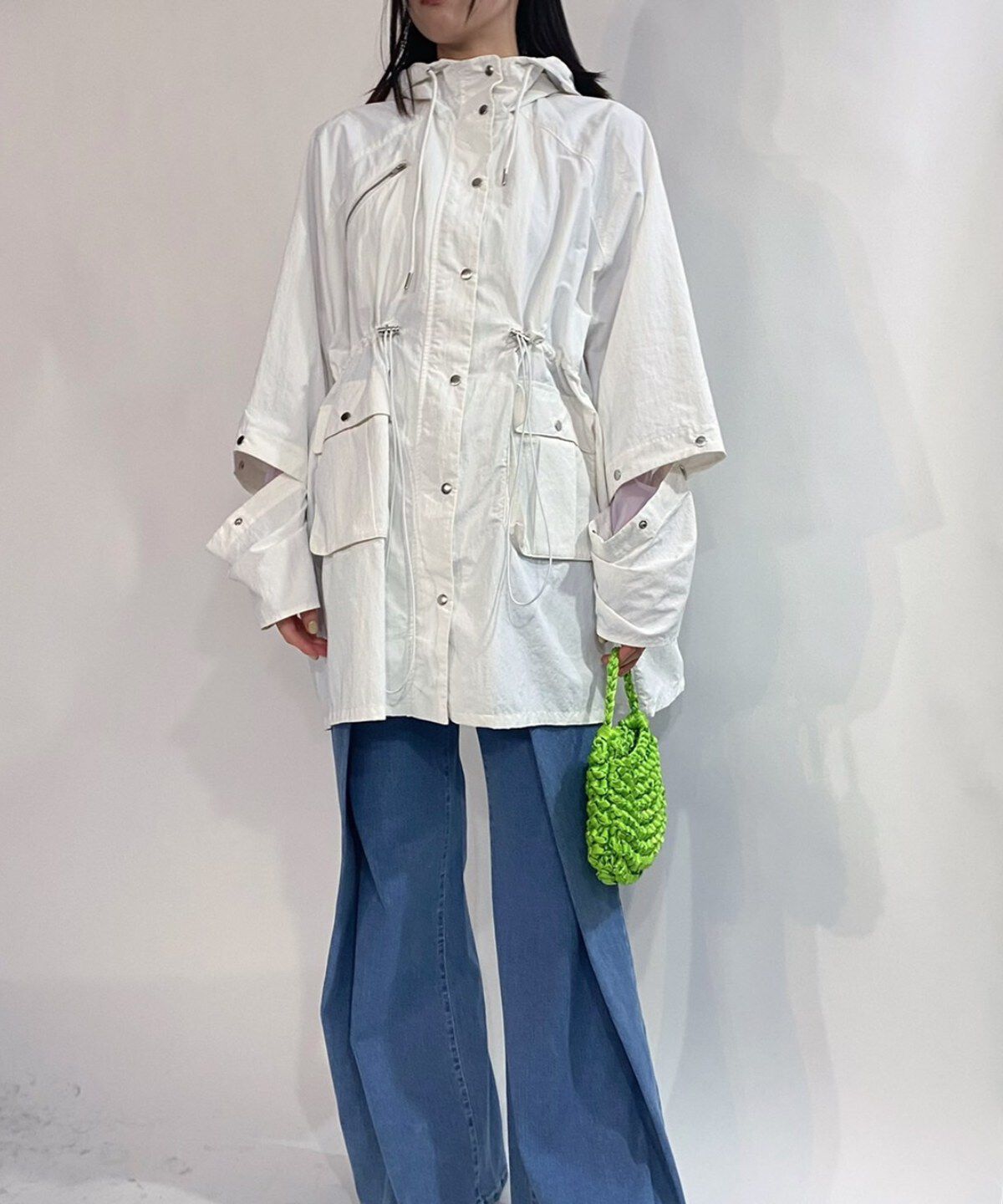 REDYAZEL「スタンドフード2WAYポンチョブルゾン」|ブルゾン・スタジャン|