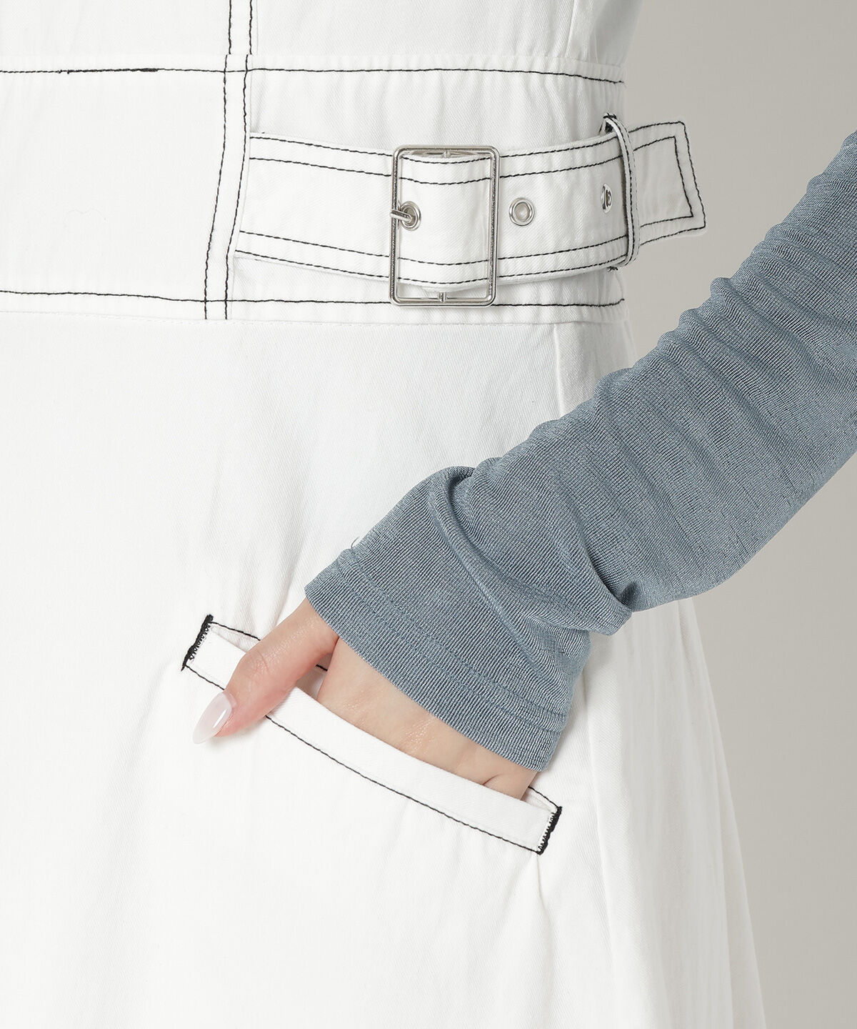 REDYAZEL「ステッチカラーワンピース」|ジャンパースカート|