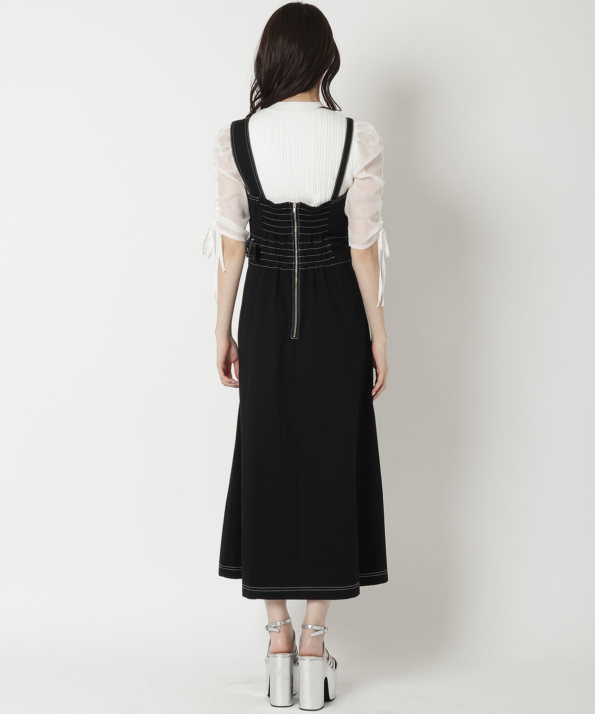 REDYAZEL「ステッチカラーワンピース」|ジャンパースカート|