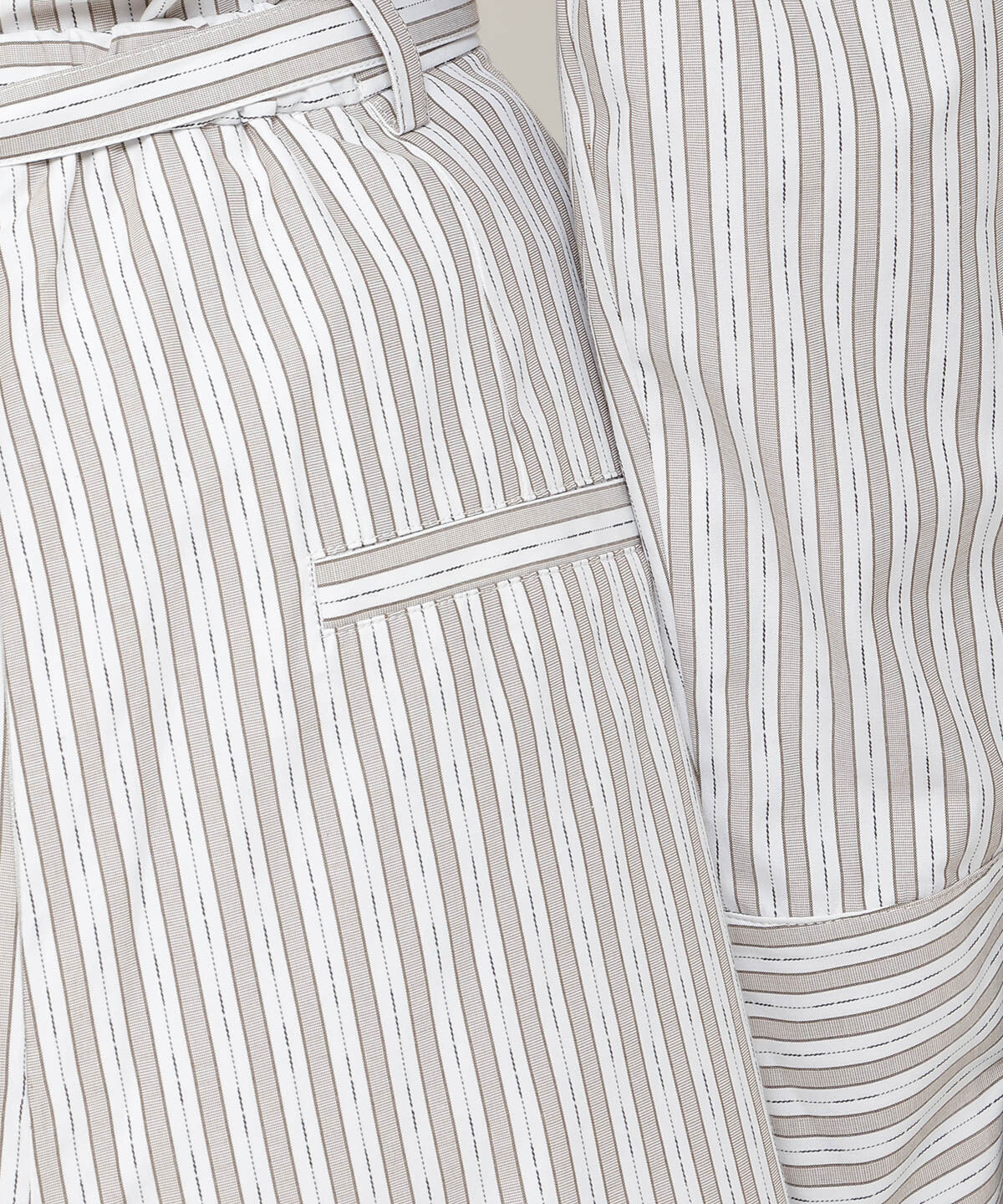 REDYAZEL「ストライププリーツショートスカパン」|キュロット|