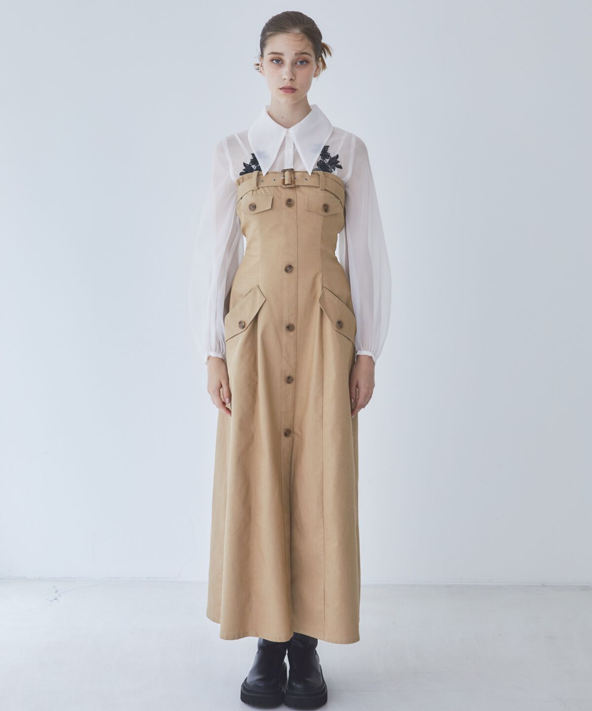 REDYAZEL「バストベルトベアワンピース」|ワンピース|