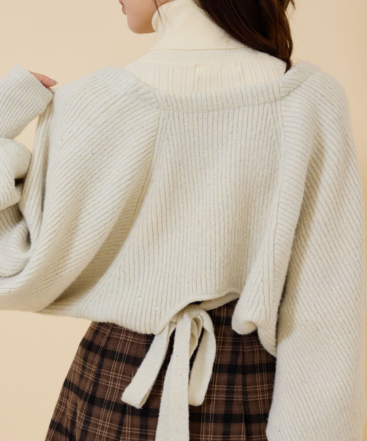 REDYAZEL「ラメニットボレロ」|カーディガン|