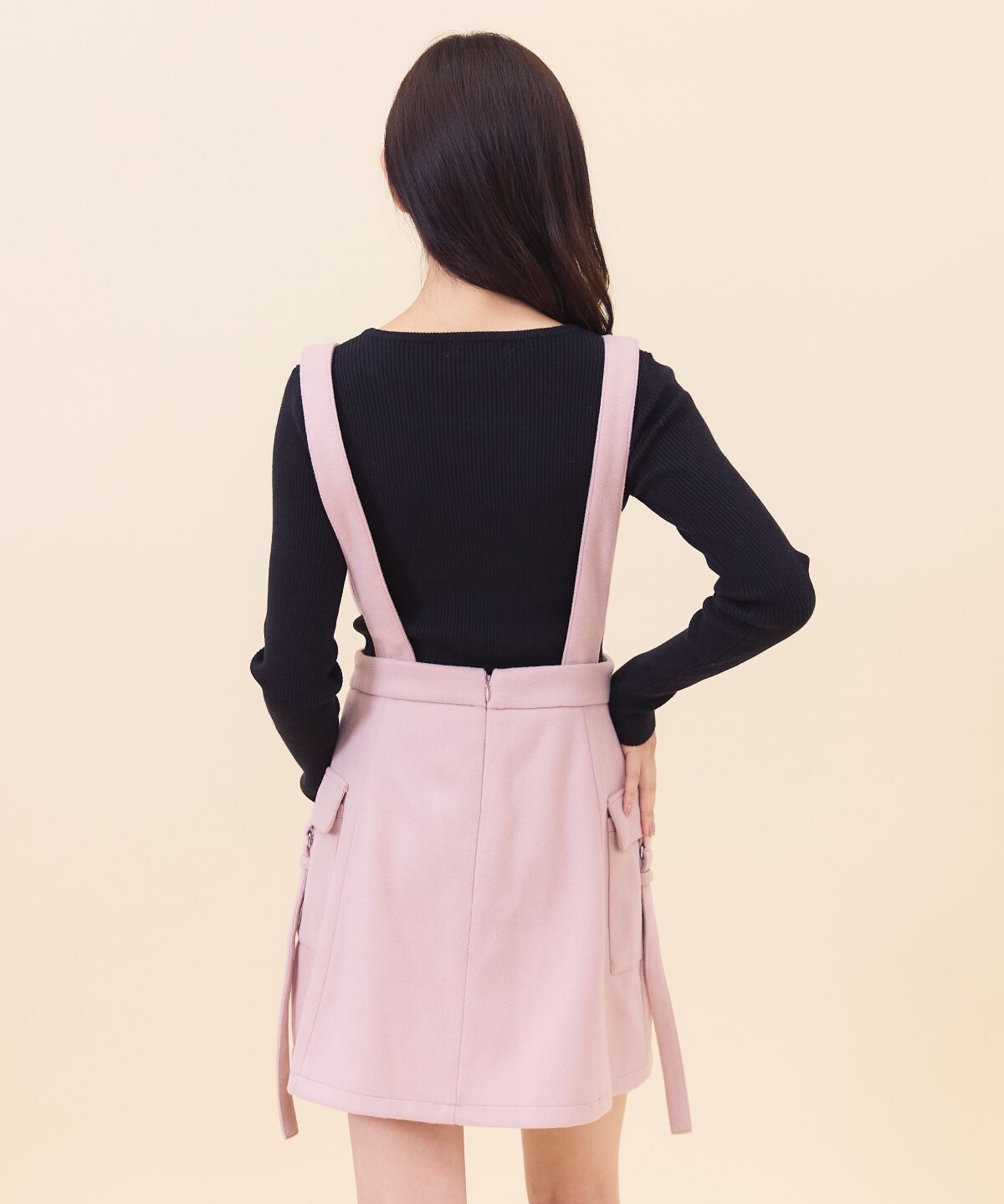 REDYAZEL「サスペンダースカート」|台形|