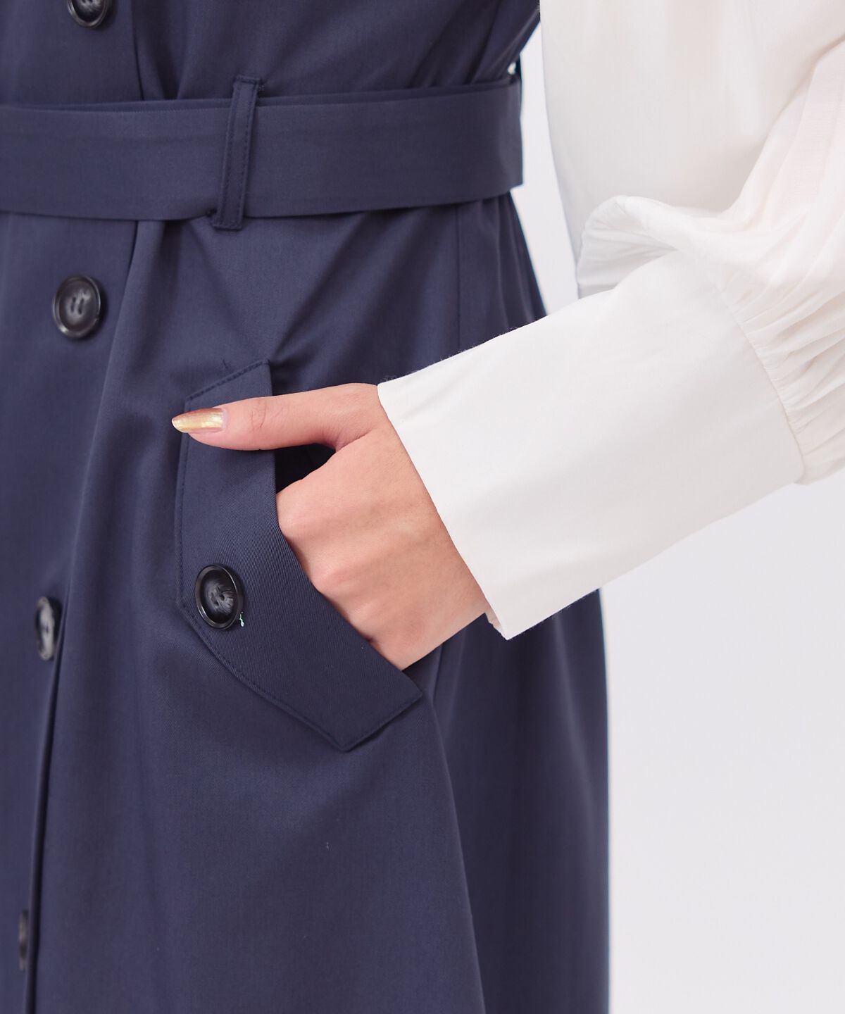 REDYAZEL「シャツレイヤードベアワンピース」|ワンピース|