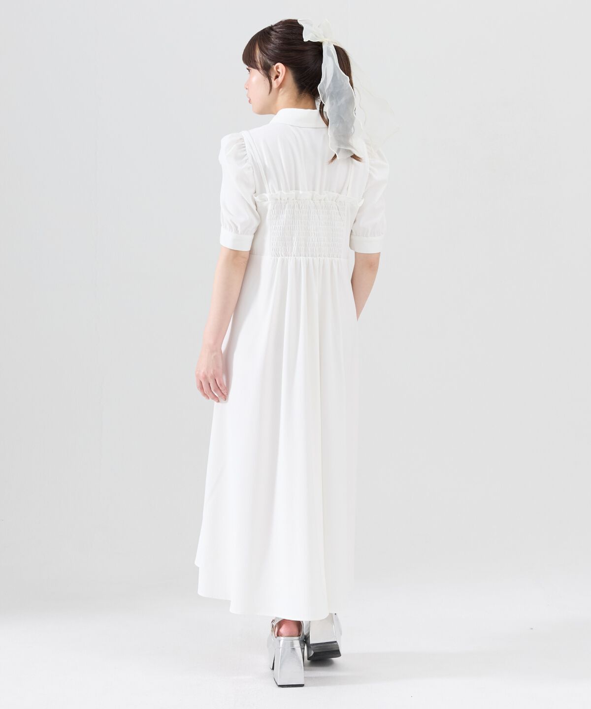 REDYAZEL「ビスチェレイヤードデザインシャツワンピース」|ワンピース|