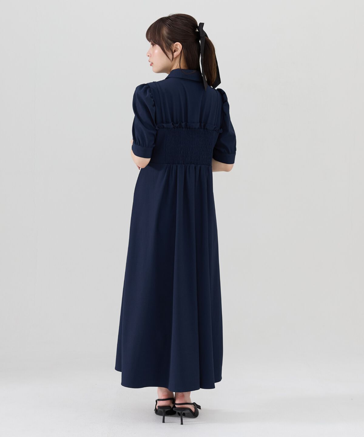 REDYAZEL「ビスチェレイヤードデザインシャツワンピース」|ワンピース|