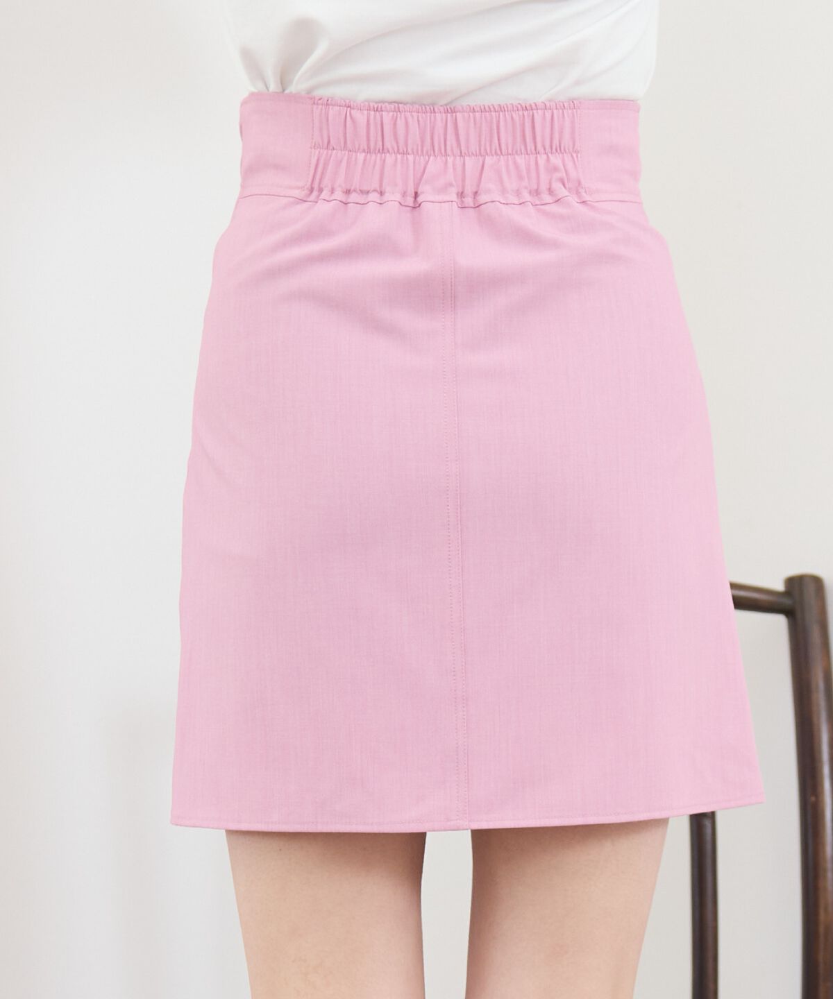 REDYAZEL「シャツライクラップミニスカート」|台形|