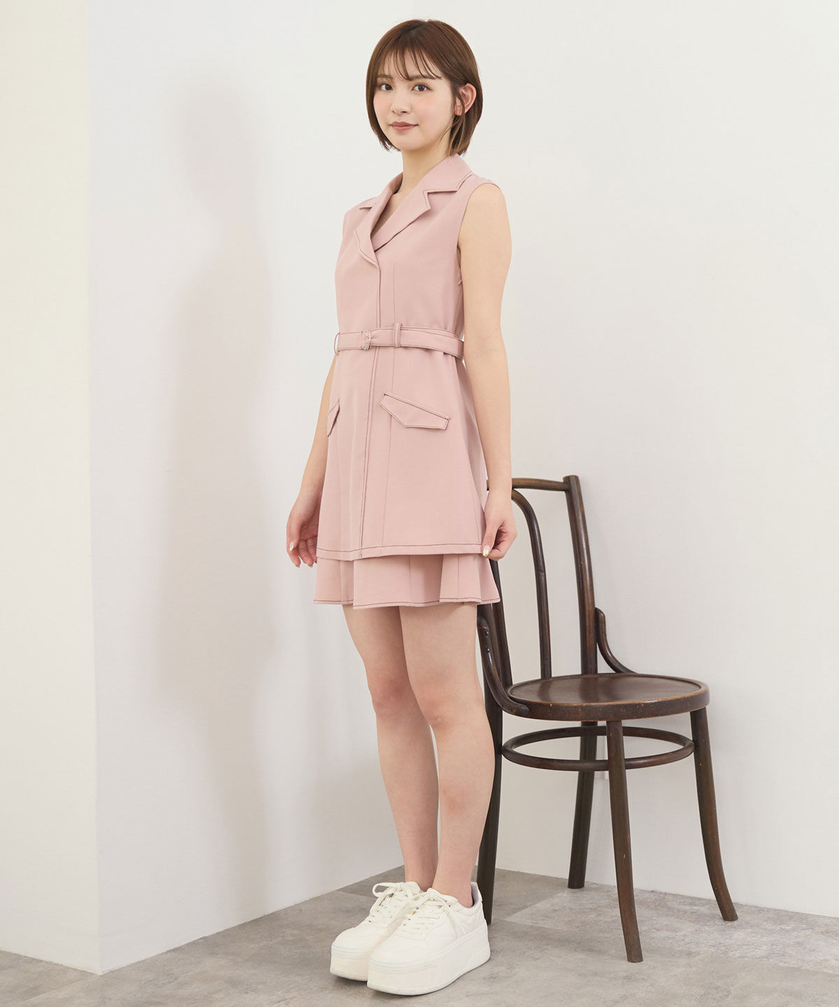 REDYAZEL「レイヤードライクミニワンピース」|ワンピース|