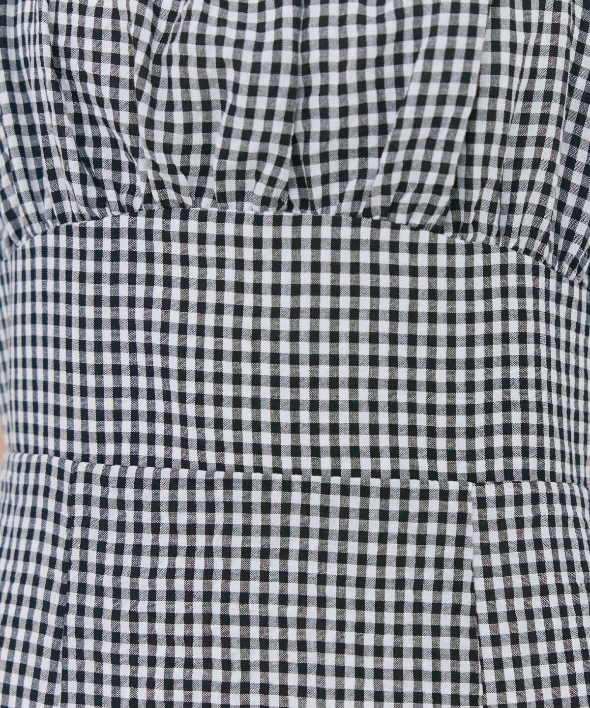 REDYAZEL「クロスリボンギンガムチェックマーメイドワンピース」|ワンピース|