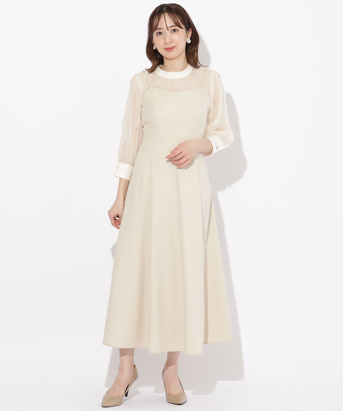 WILLSELECTION「ランダムビジューブラウス&times;ドレスワンピース」|ドレス|