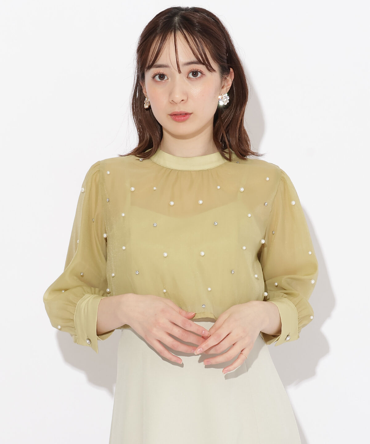 WILLSELECTION「ランダムビジューブラウス&times;ドレスワンピース」|ドレス|