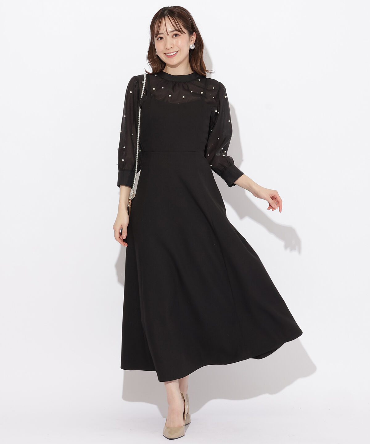 WILLSELECTION「ランダムビジューブラウス&times;ドレスワンピース」|ドレス|