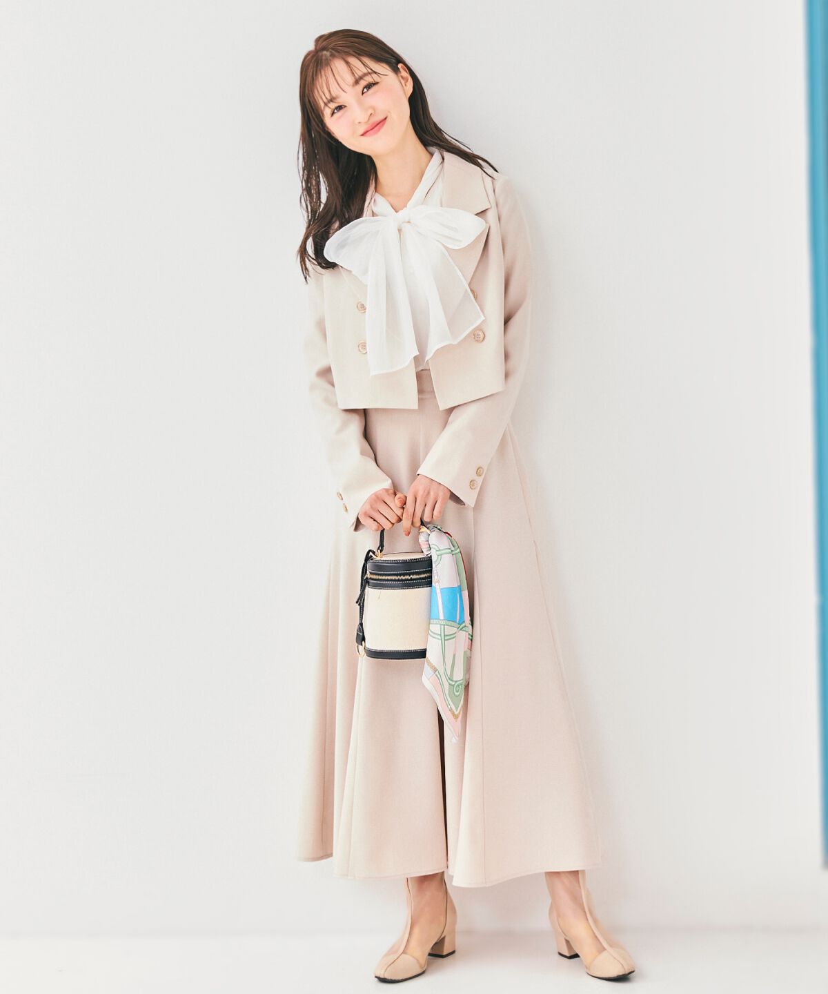 WILLSELECTION「ボリュームフレアマーメイドスカート」|フレア|ベージュ