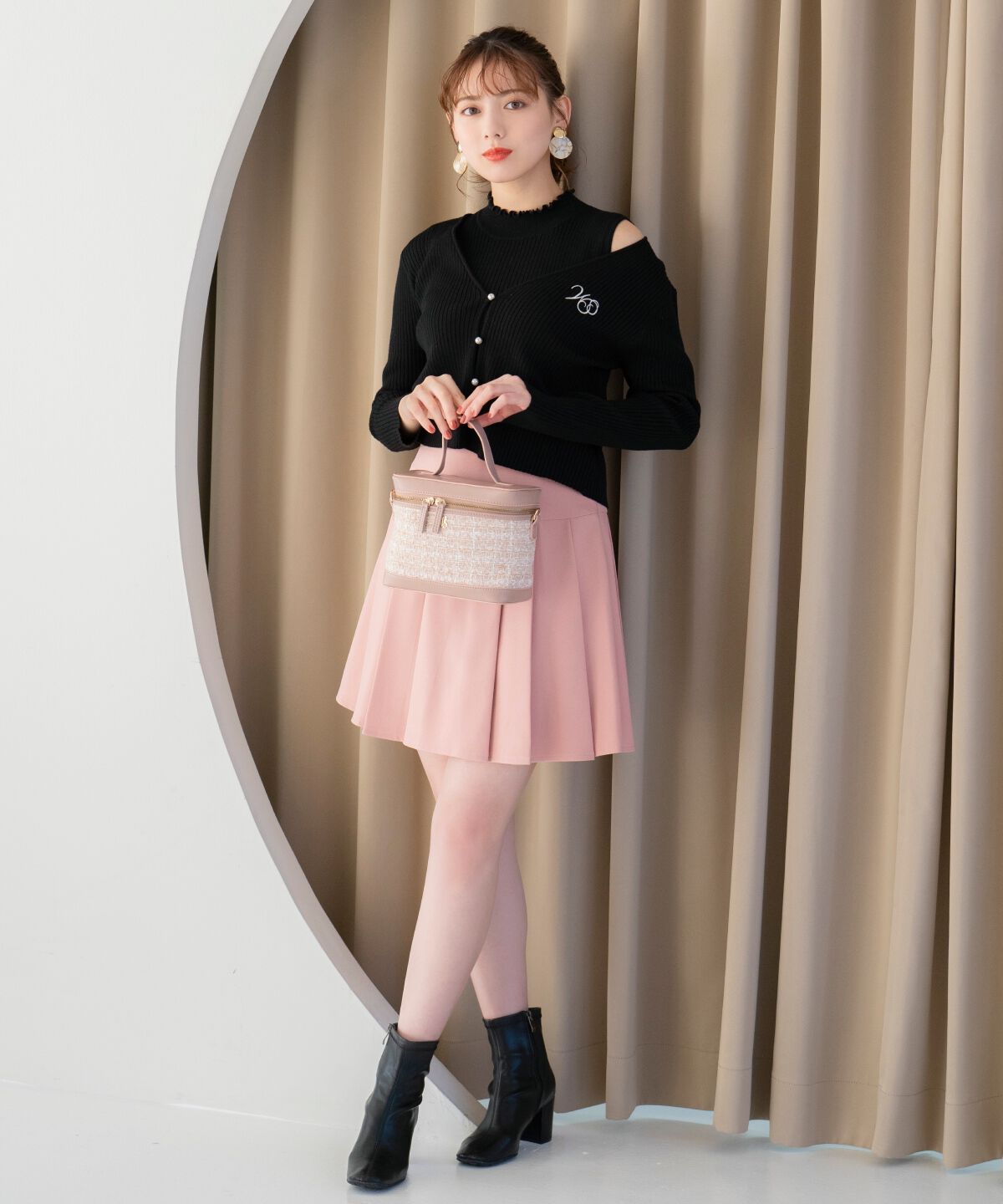 WILLSELECTION「タックプリーツミニスカート」|フレア|