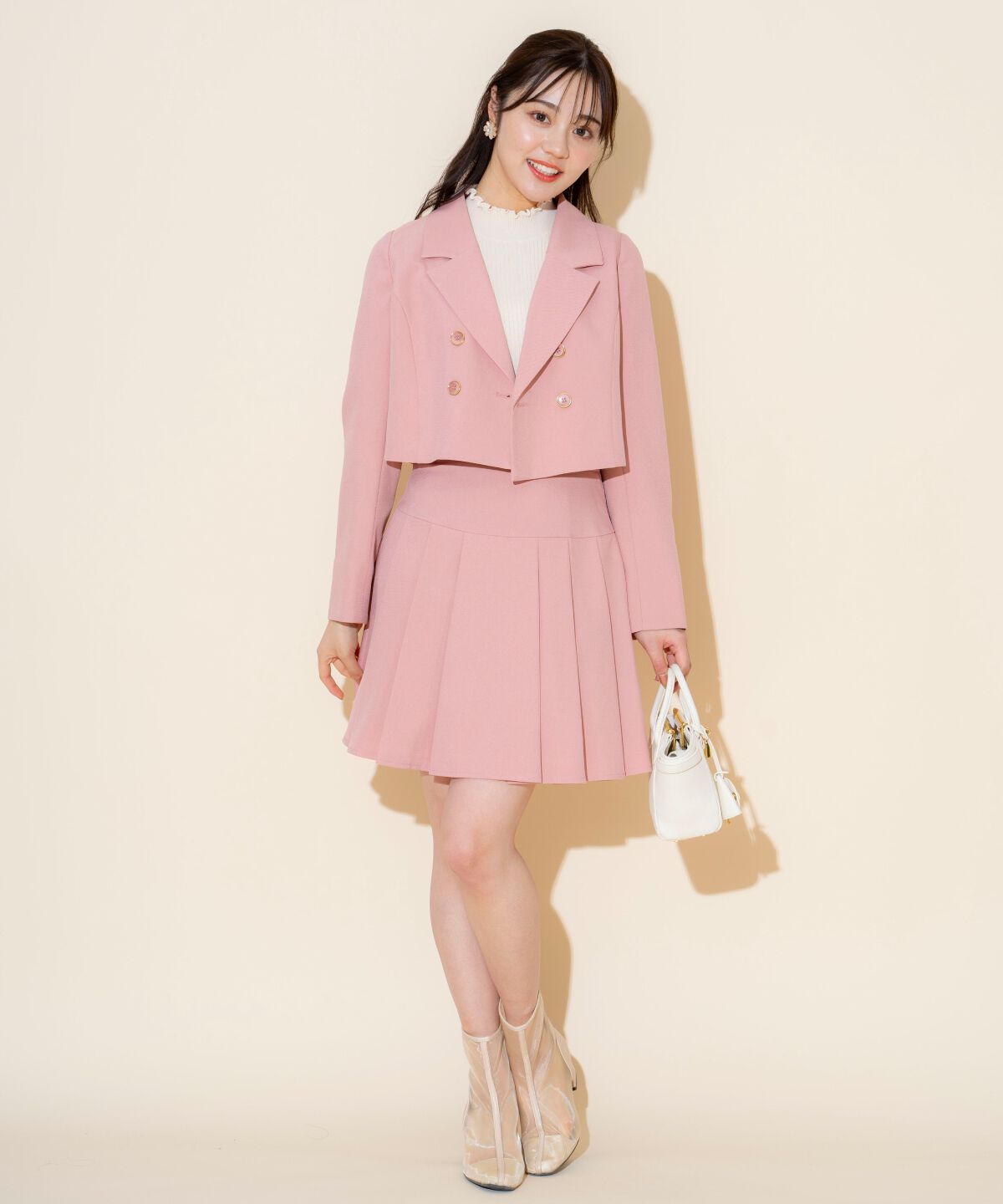 WILLSELECTION「タックプリーツミニスカート」|フレア|