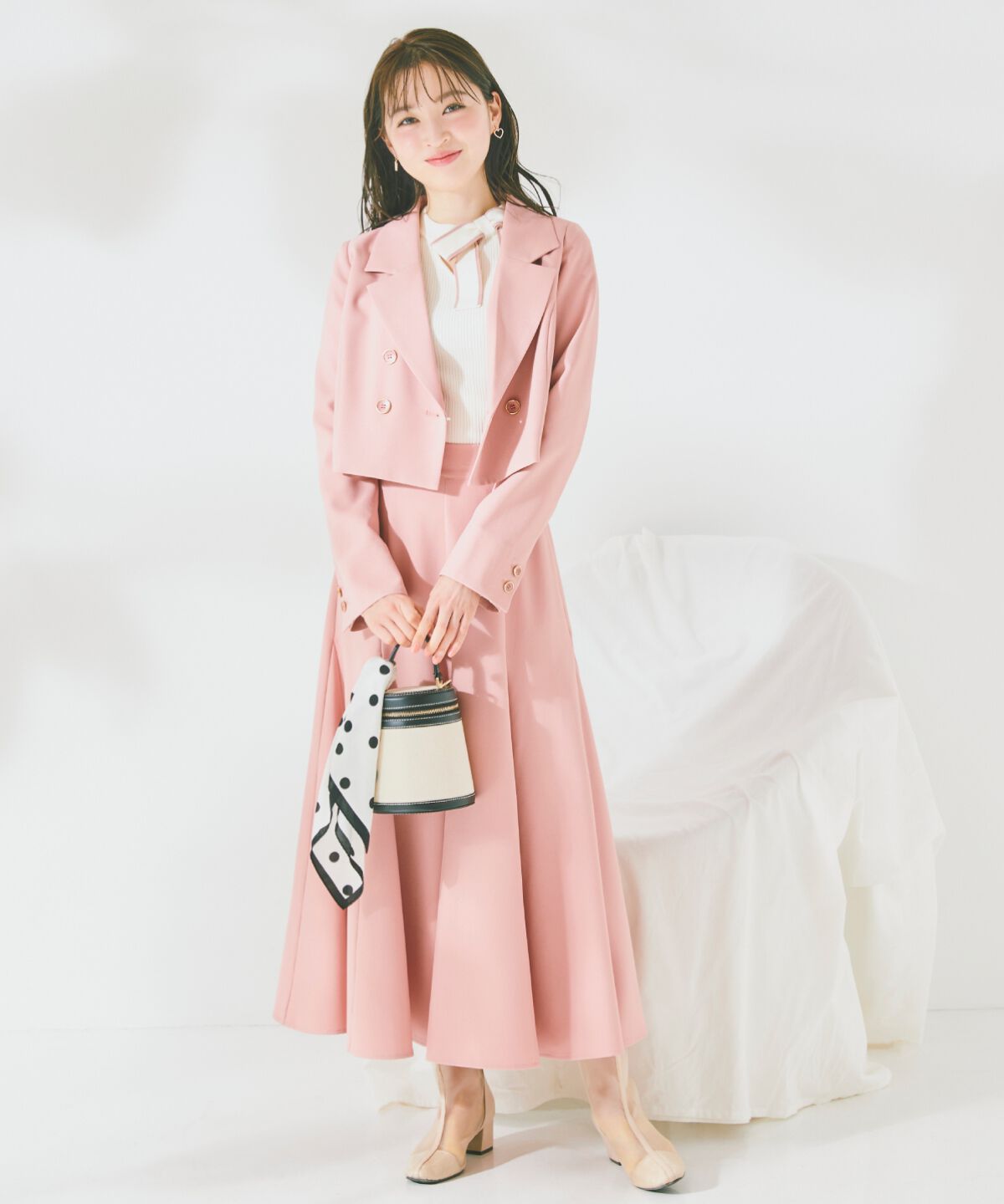 WILLSELECTION「ダブルボタンショートジャケット」|テーラードジャケット|