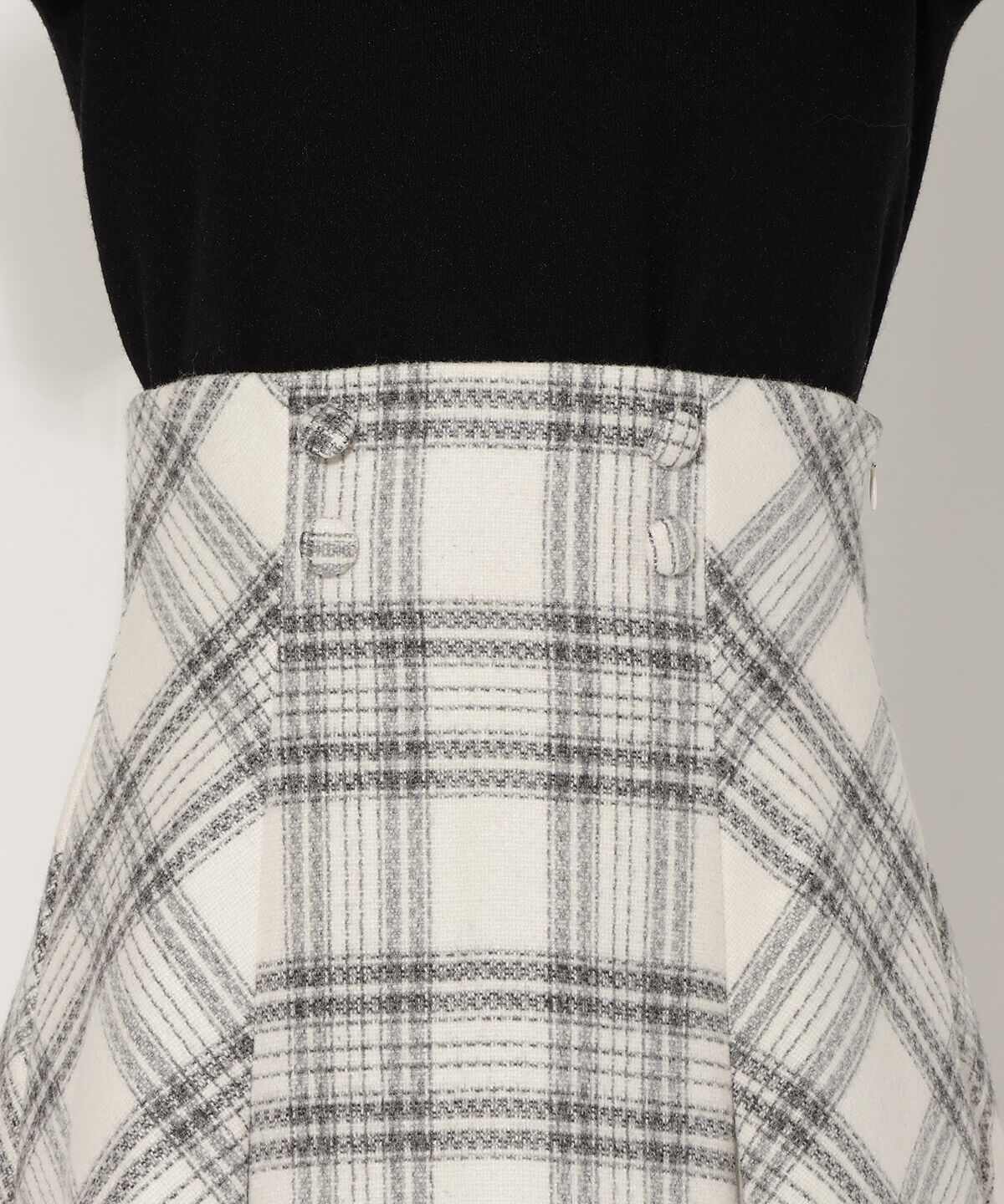 WILLSELECTION「ウールライクチェックスカート」|台形|