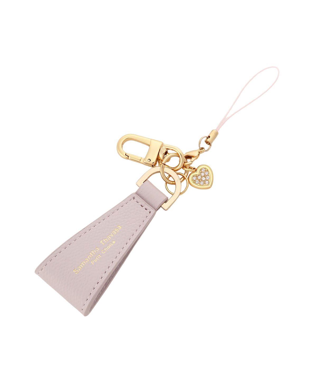 Samantha Thavasa Petit Choice「レザーキーチャーム」|チャーム・キーホルダー|ピンク