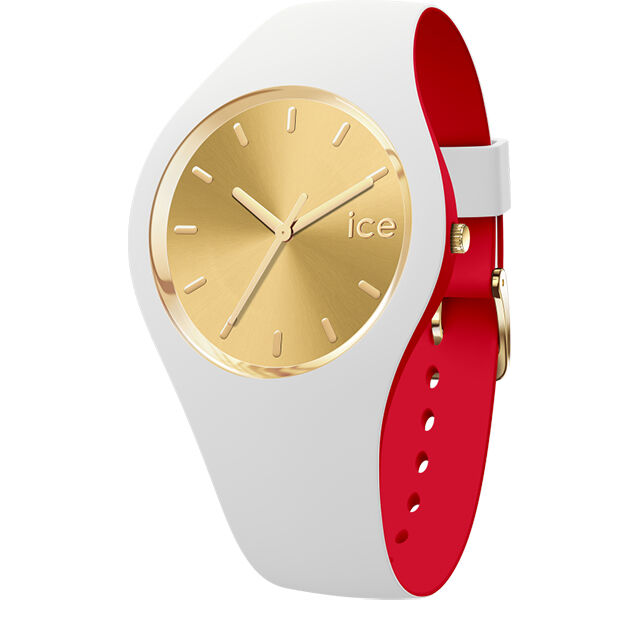 ICE-WATCH「〈ICE-WATCH(ｱｲｽｳｫｯﾁ)〉ICE loulou ﾎﾜｲﾄｺﾞｰﾙﾄﾞｼｯｸ ﾐﾃﾞｨｱﾑ」|腕時計|WHITE