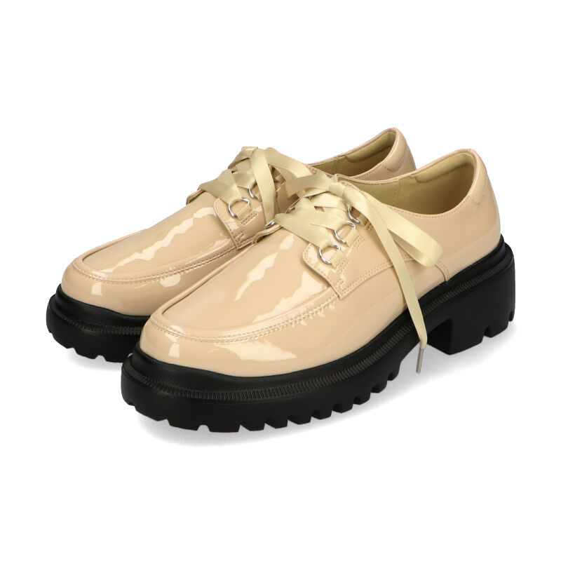 ORiental TRaffic「厚底リボンレースアップシューズ/31116」|パンプス|BEIGE