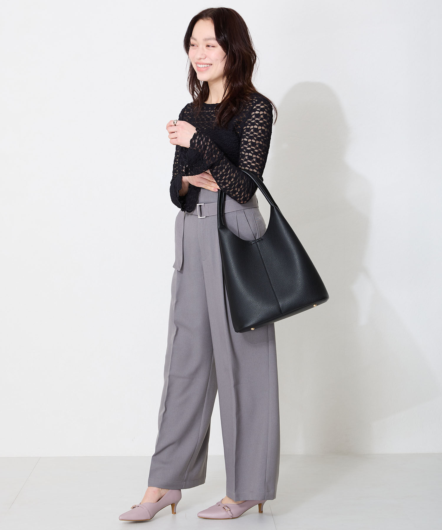 ORiental TRaffic「ショルダーホーボー バッグ /BA-257 ショルダーバッグ オフィスバッグ 大容量バッグ」|ショルダー・メッセンジャー|