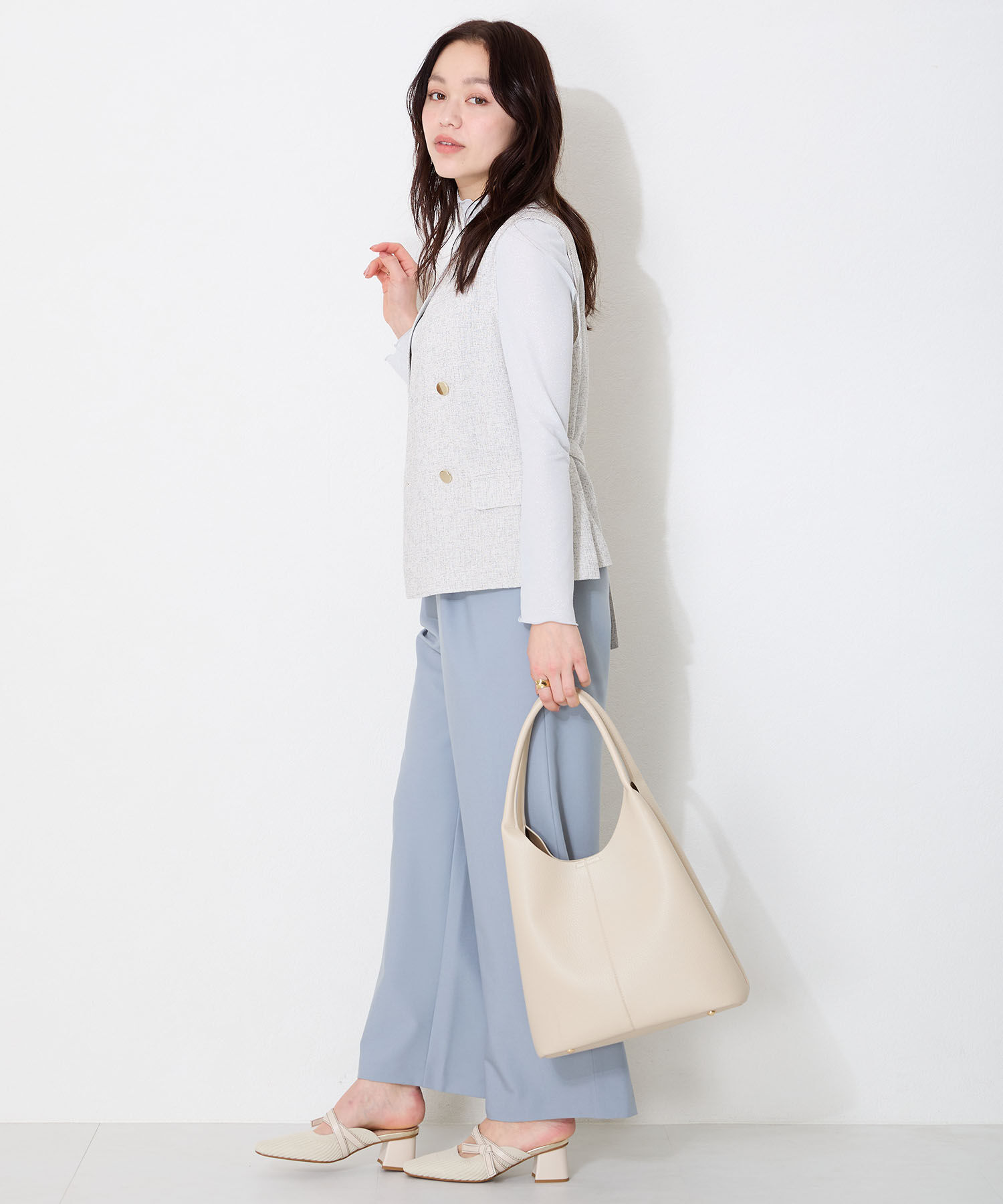 ORiental TRaffic「ショルダーホーボー バッグ /BA-257 ショルダーバッグ オフィスバッグ 大容量バッグ」|ショルダー・メッセンジャー|