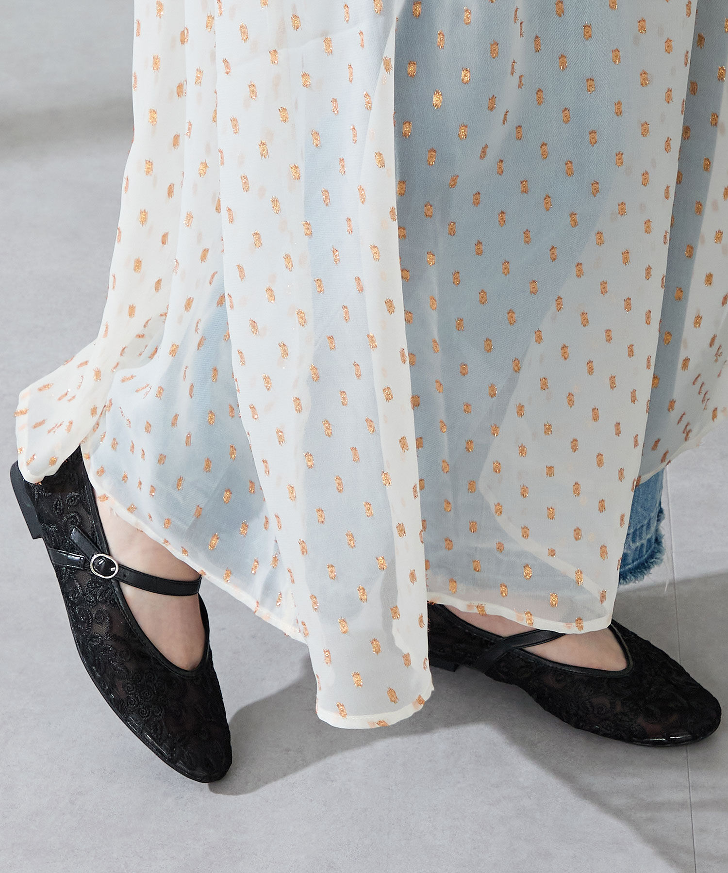 ORiental TRaffic「●2025秋冬新作●チュールメリージェーンパンプス/51318」|パンプス|