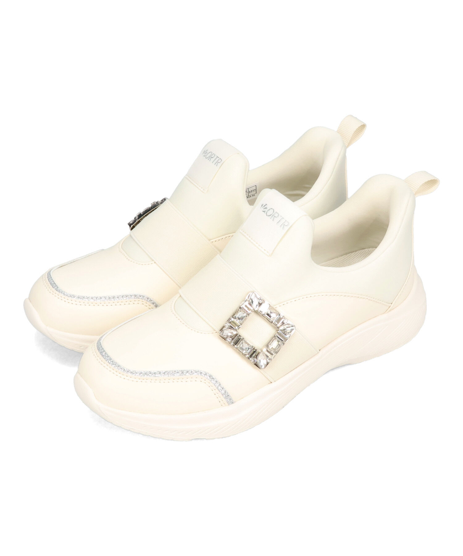 ORiental TRaffic「●2025秋冬新作●【瞬間フィット】ビジューバックルスニーカー/OT3777」|スニーカー|