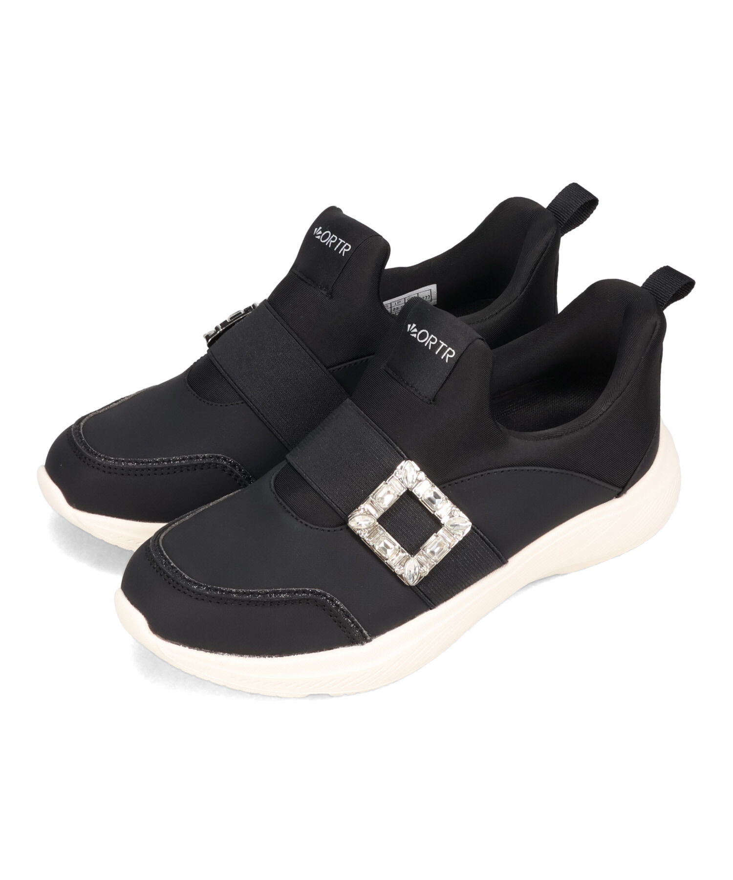 ORiental TRaffic「●2025秋冬新作●【瞬間フィット】ビジューバックルスニーカー/OT3777」|スニーカー|