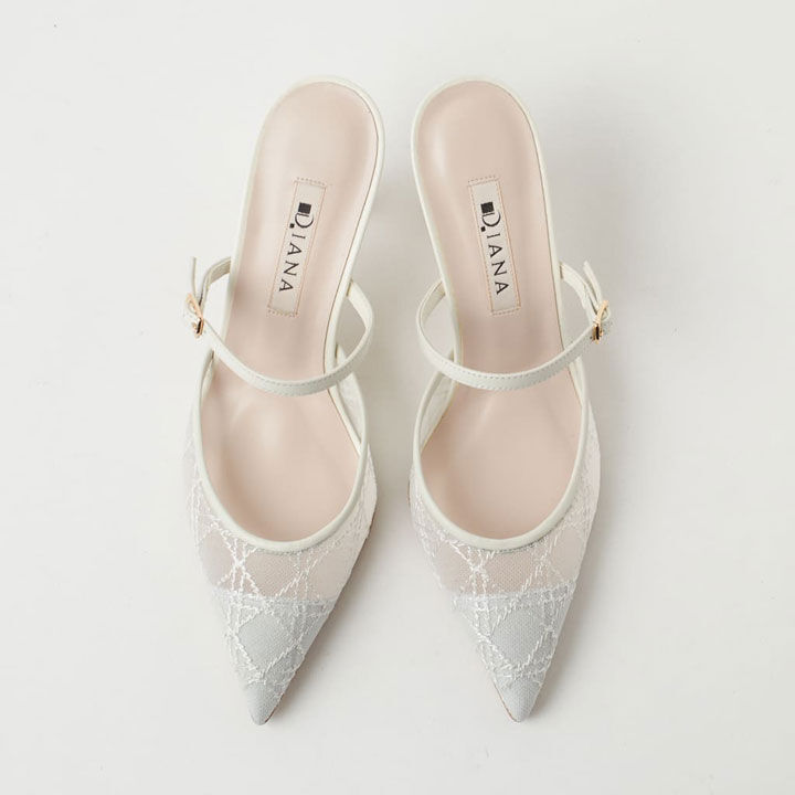 ダイアナ「≪パールコレクション≫ トゥクローズミュール　UL37109」|サンダル|