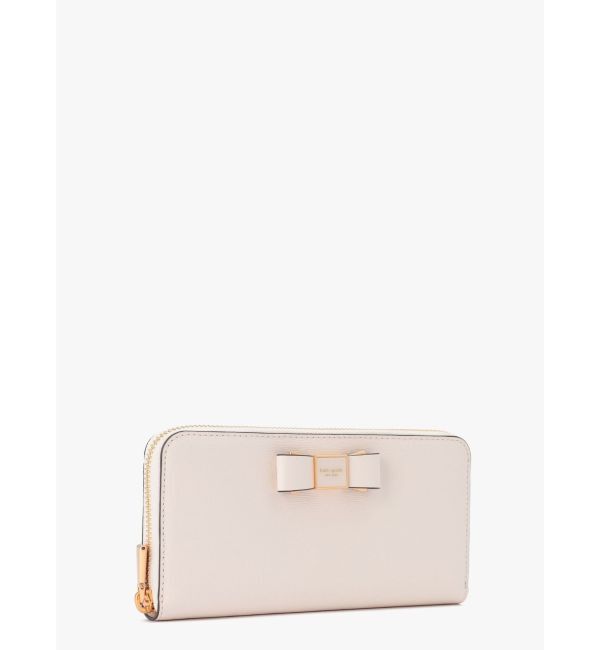 kate spade new york「モーガン ボウ エンベリッシュ ジップアラウンド コンチネンタル ウォレット」|財布|