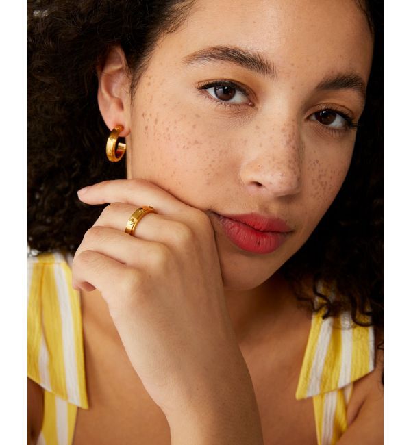 kate spade new york「ストップ ザ スペード メタル リング」|ピアス|