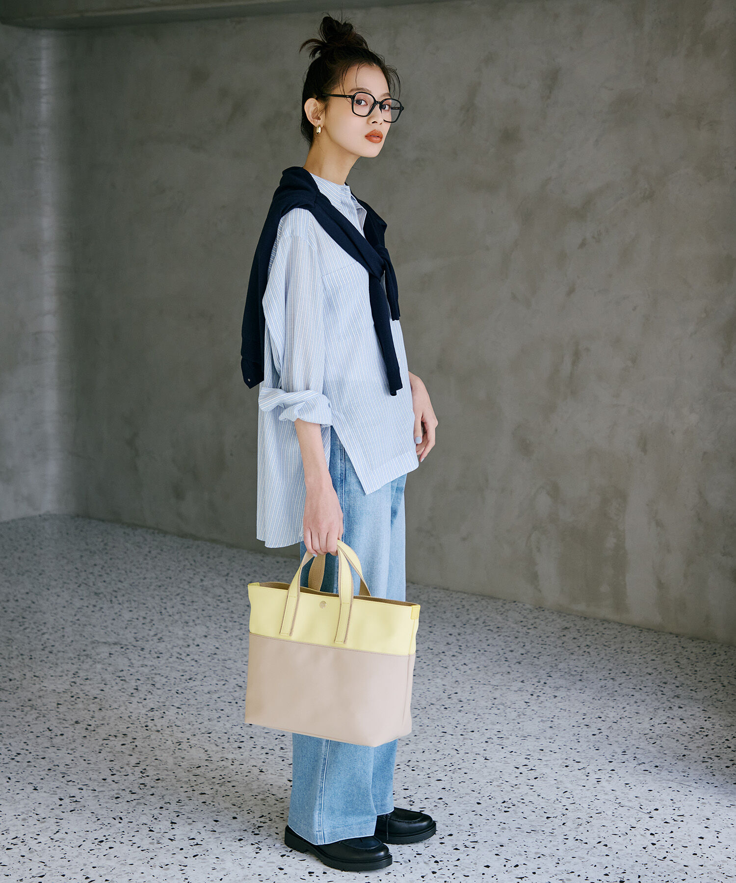 TOPKAPI BREATH「【Breath TOPKAPI】Bright ブライト カラーブロック A4 トートバッグ」|トートバッグ|