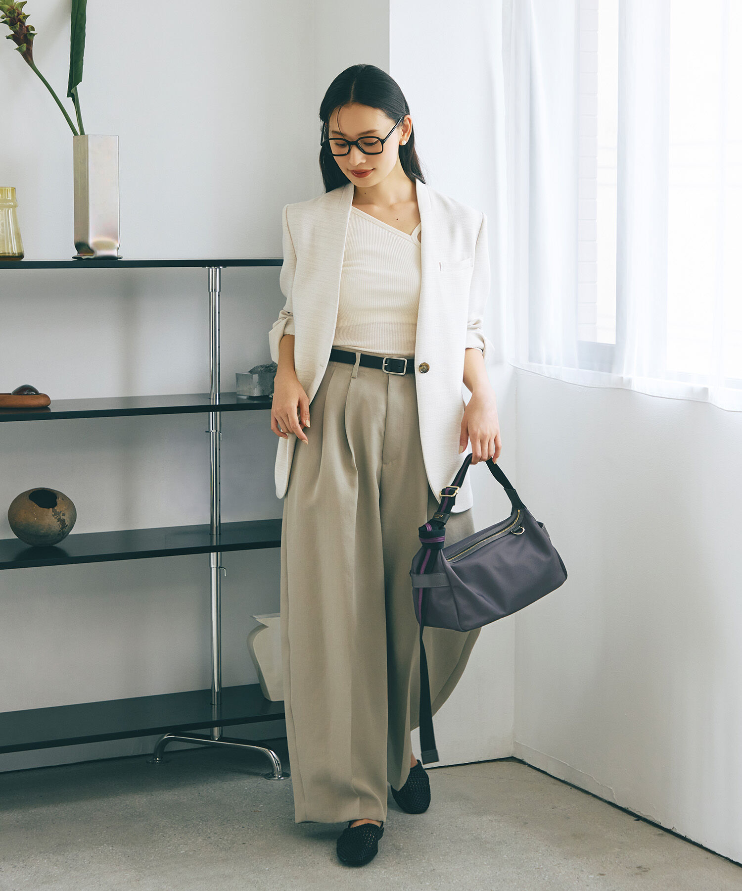 TOPKAPI TREASURE「【TREASURE TOPKAPI】ナイロン ストライプ ベルト ショルダー バッグ」|ショルダー・メッセンジャー|