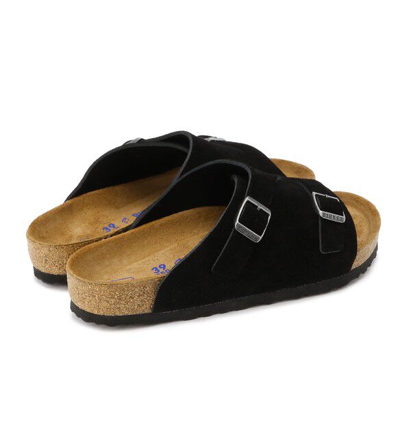 BIRKENSTOCK「【ビルケンシュトック】チューリッヒ ソフトフットベッド/ブラック/サンダル メンズ レディース」|サンダル|