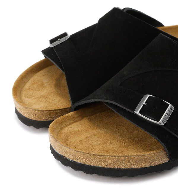 BIRKENSTOCK「【ビルケンシュトック】チューリッヒ ソフトフットベッド/ブラック/サンダル メンズ レディース」|サンダル|
