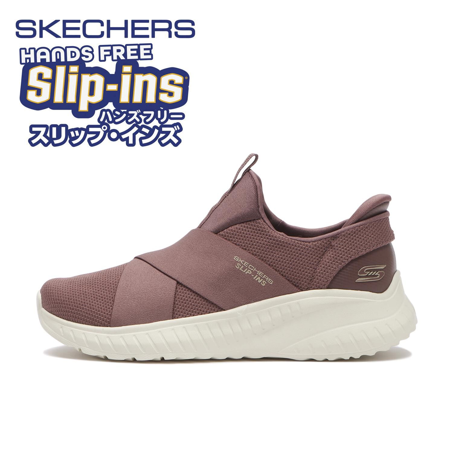 SKECHERS「【SKECHERS】BOBS SPORT SQUAD CHAOS」|スニーカー|ピンク
