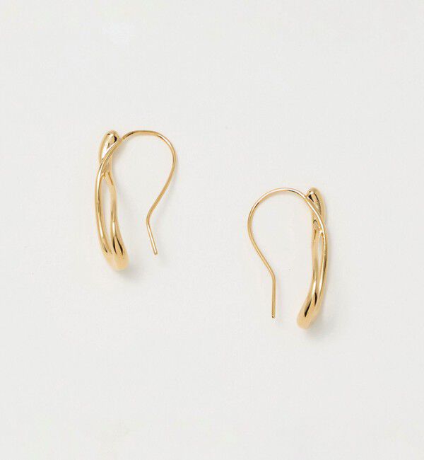 UNITED ARROWS「ツイスト フープ ピアス」|ピアス|GOLD
