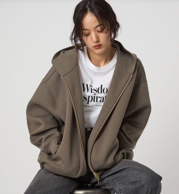 UNITED ARROWS green label relaxing「ダンボール ジップ フーディ」|パーカー|MOCA