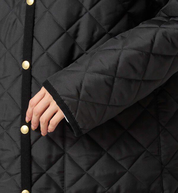 UNITED ARROWS green label relaxing「【別注】＜Traditional Weatherwear＞ARKLEY Aライン  キルティング  ミドル  コート」|ノーカラーコート|