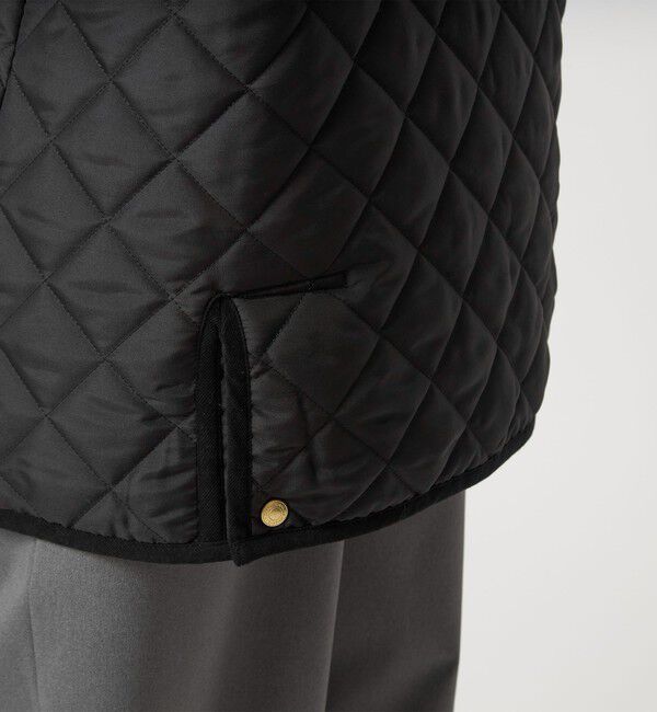 UNITED ARROWS green label relaxing「【別注】＜Traditional Weatherwear＞ARKLEY Aライン  キルティング  ミドル  コート」|ノーカラーコート|